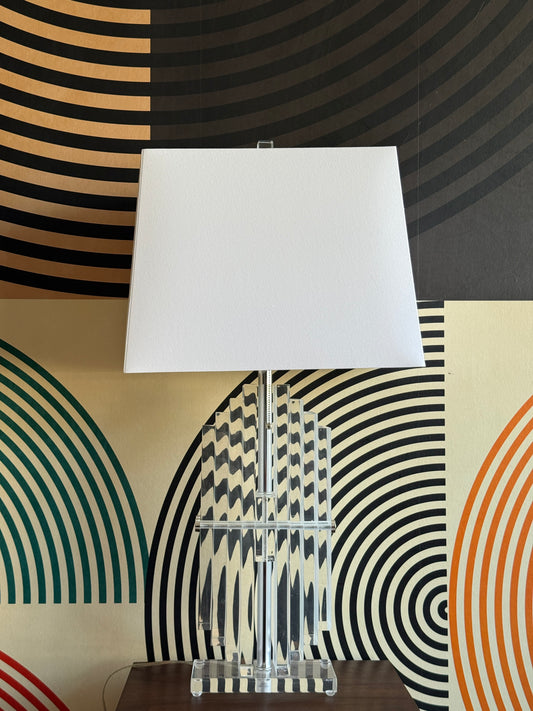 Lucite Table Lamp