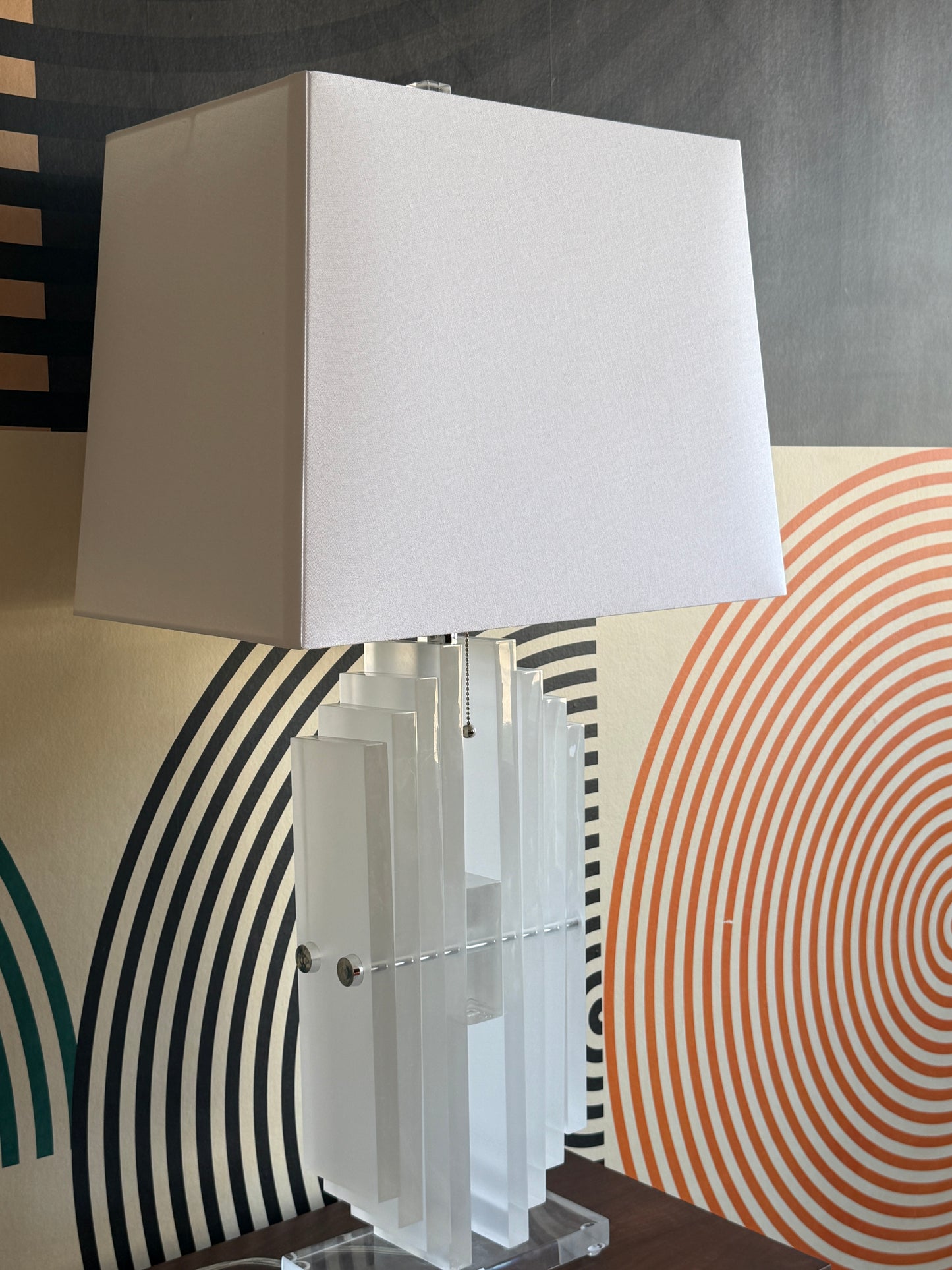 Lucite Table Lamp
