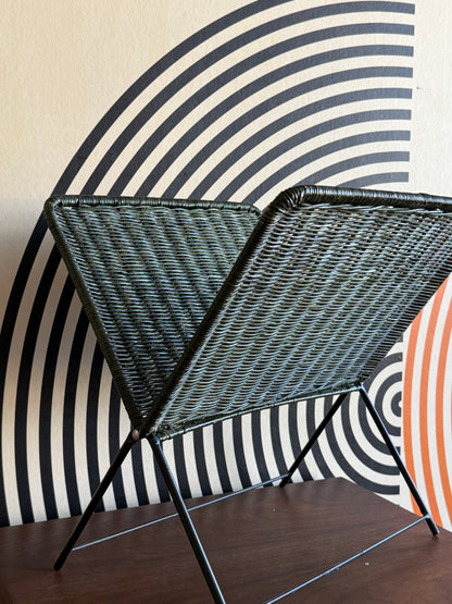 Vintage Folding Magazine Rack
