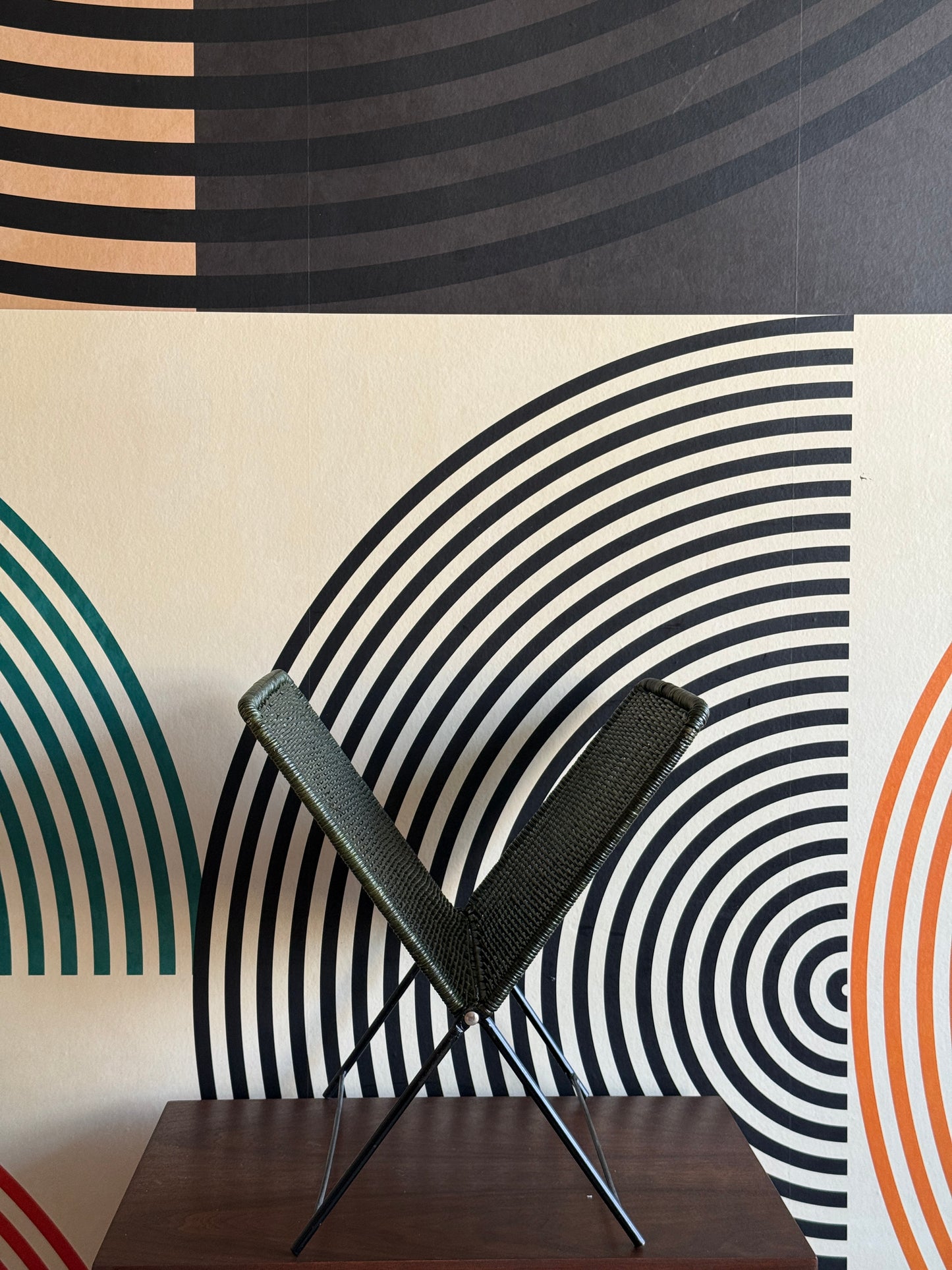 Vintage Folding Magazine Rack
