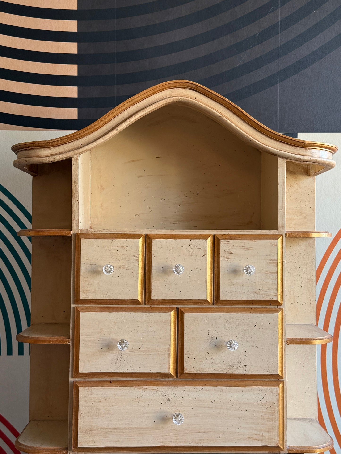 Vintage Curio / Apothecary Style Cabinet