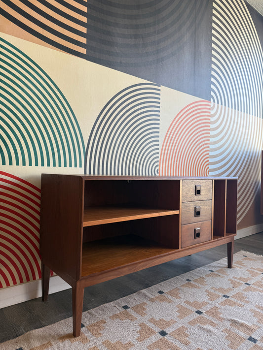 Vintage Teak Media Console