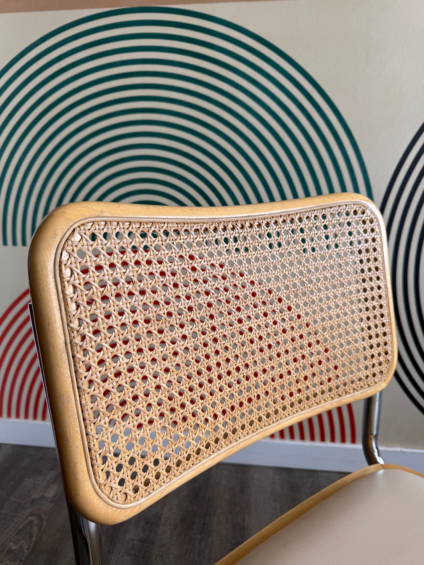 Vintage Italian Cesca Style Cane Chair #2
