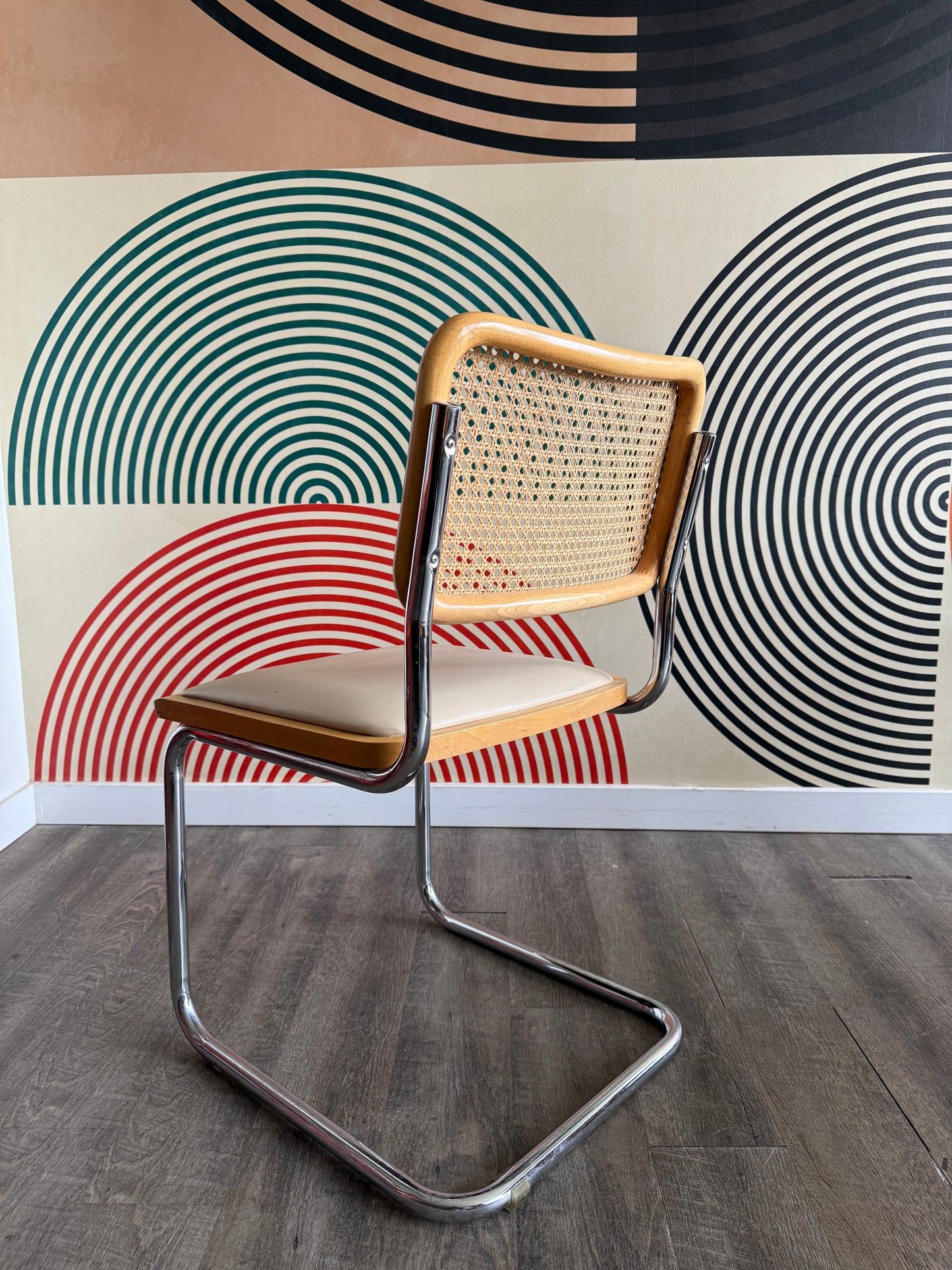 Vintage Italian Cesca Style Cane Chair #2