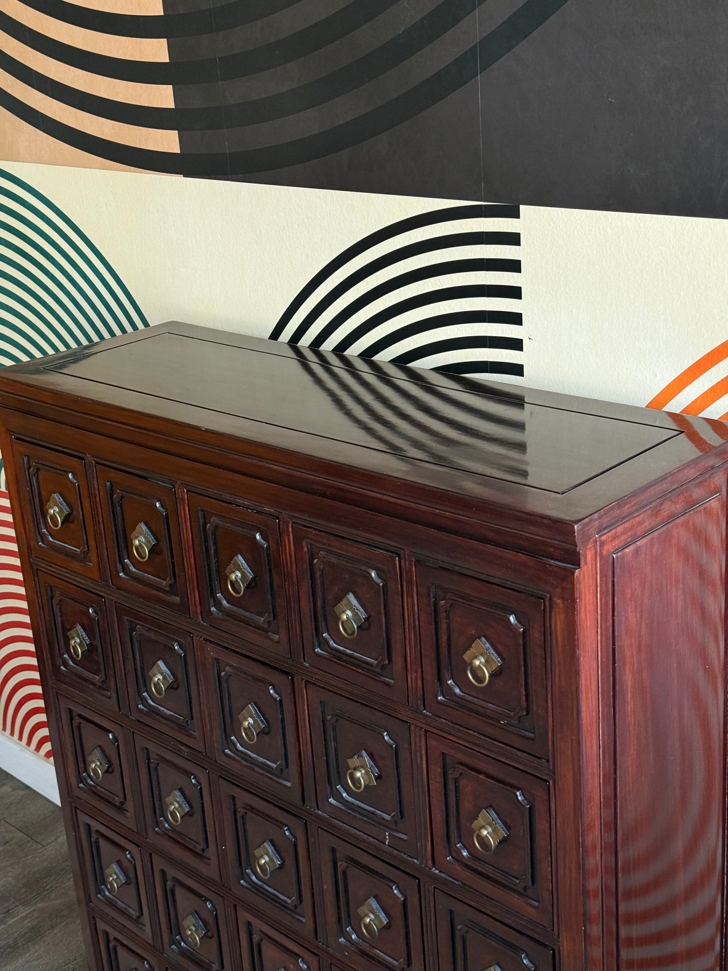 Vintage Asian Apothecary Chest