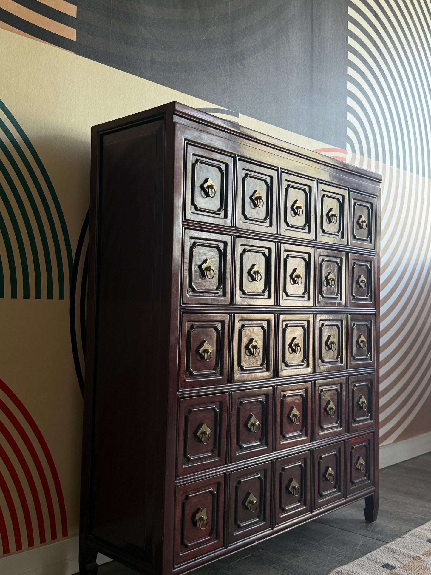 Vintage Asian Apothecary Chest