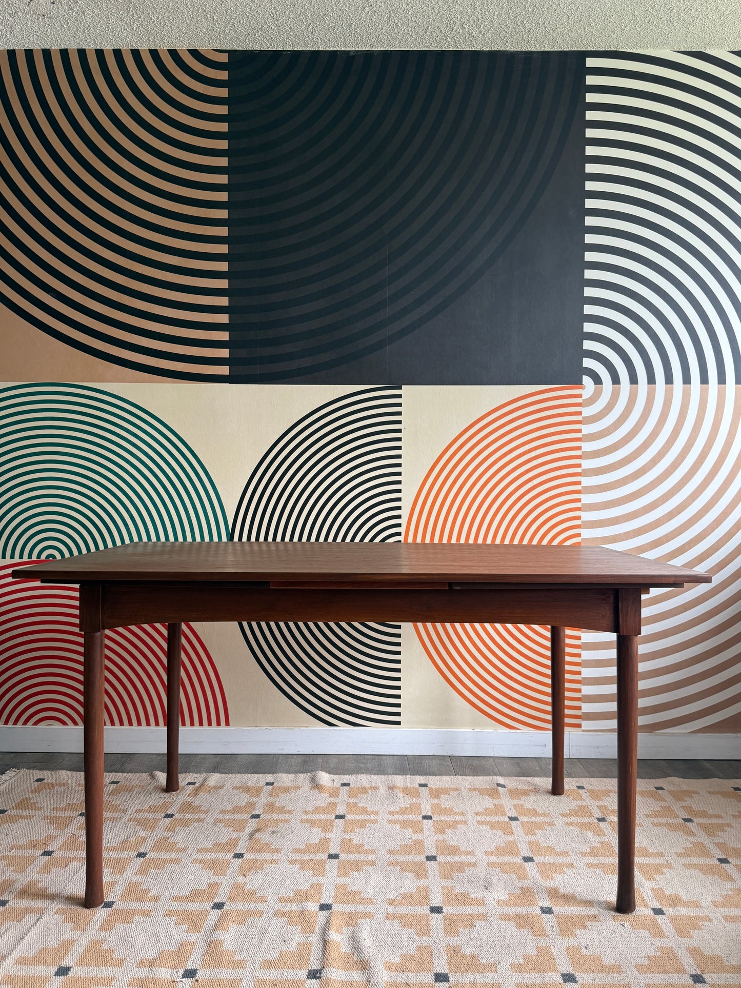 Vintage Teak RS Associates Surfboard Table