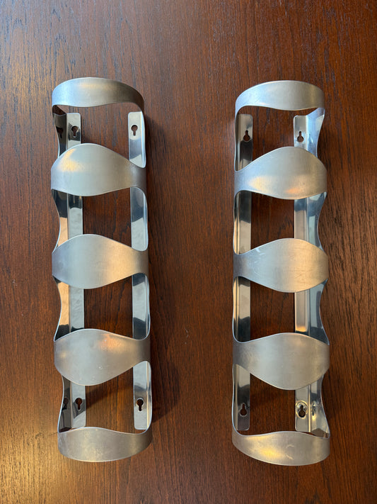 Discontinued IKEA Vurm Chrome Stainless Steel Wall-mounted Wine Racks