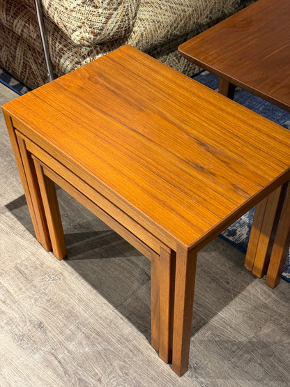 Refinished Teak Nesting Tables