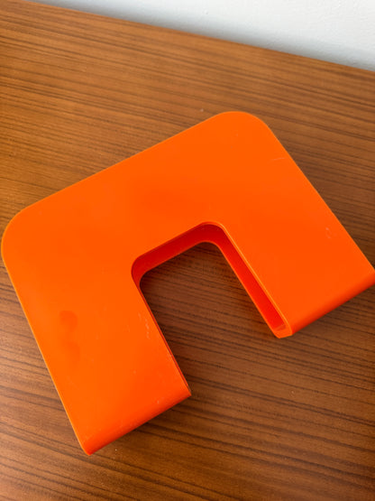 Set of 3 Vintage Orange Record/Magazine Racks by Sven-Eric Juhlin for Gustavsberg, 1970s