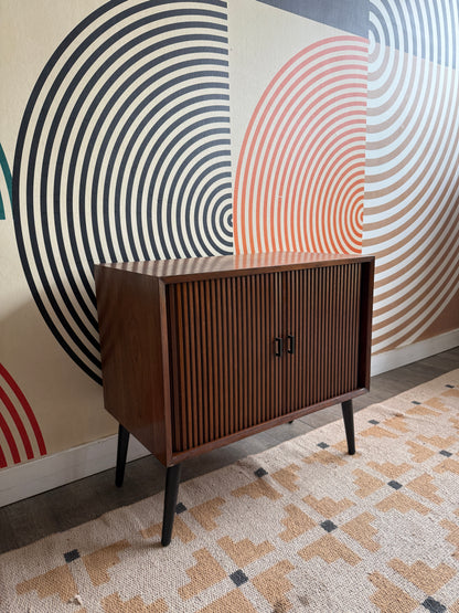 Walnut Tambour Door Cabinet (2)