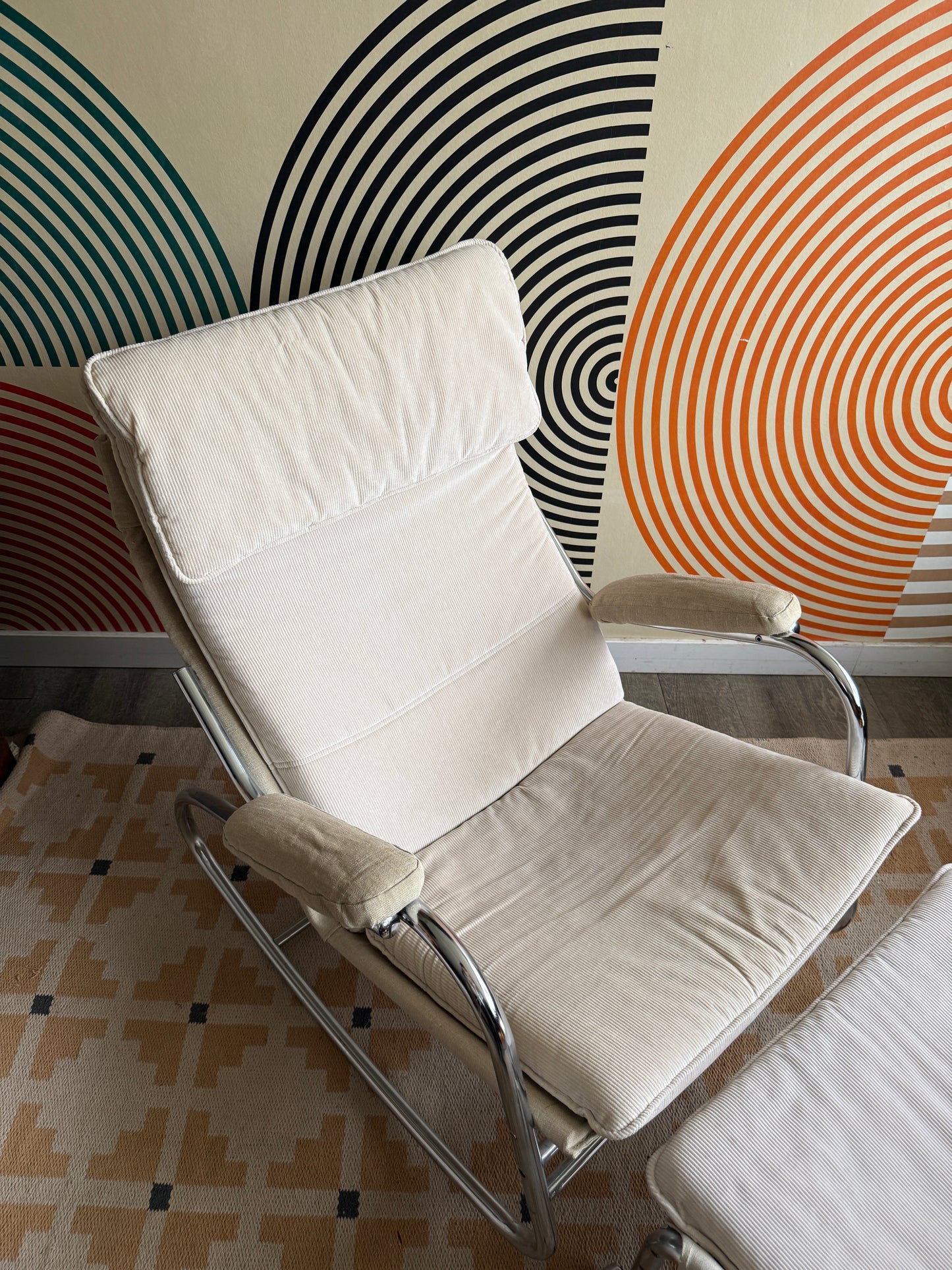 Noboru Nakamura for IKEA “HJO” Rocking Chair with Ottoman