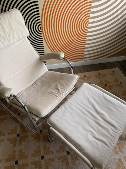 Noboru Nakamura for IKEA “HJO” Rocking Chair with Ottoman