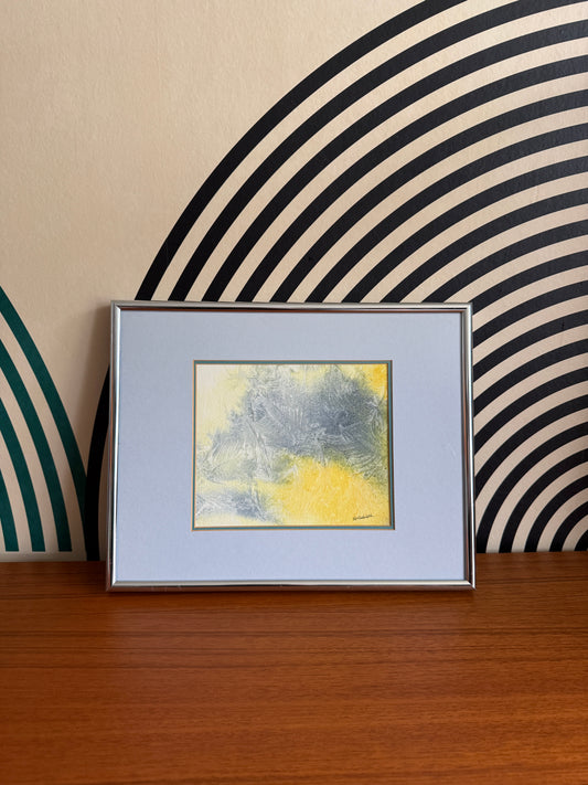 Vintage Abstract Mixed Media Artwork