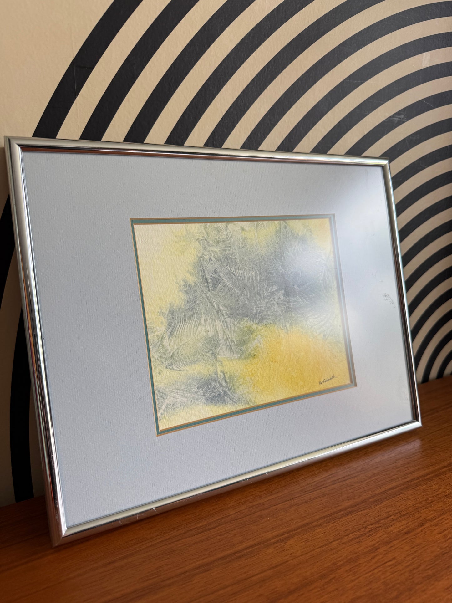 Vintage Abstract Mixed Media Artwork