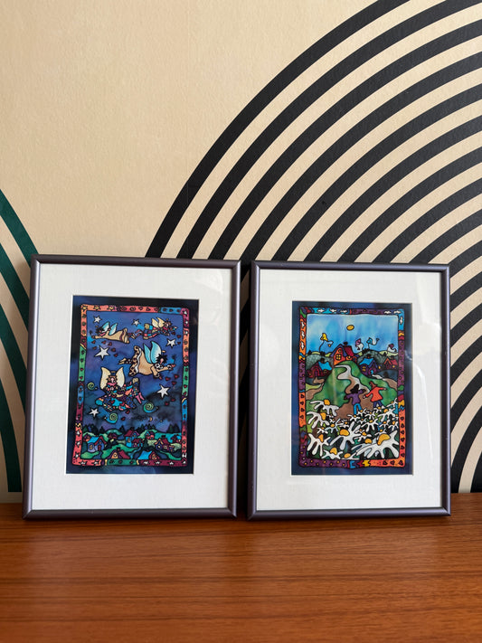 Pair of Framed Beth Coulas Art Prints