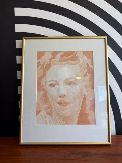 Framed Portrait Watercolour
