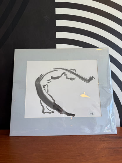 Abstract Ink Figure Study Art