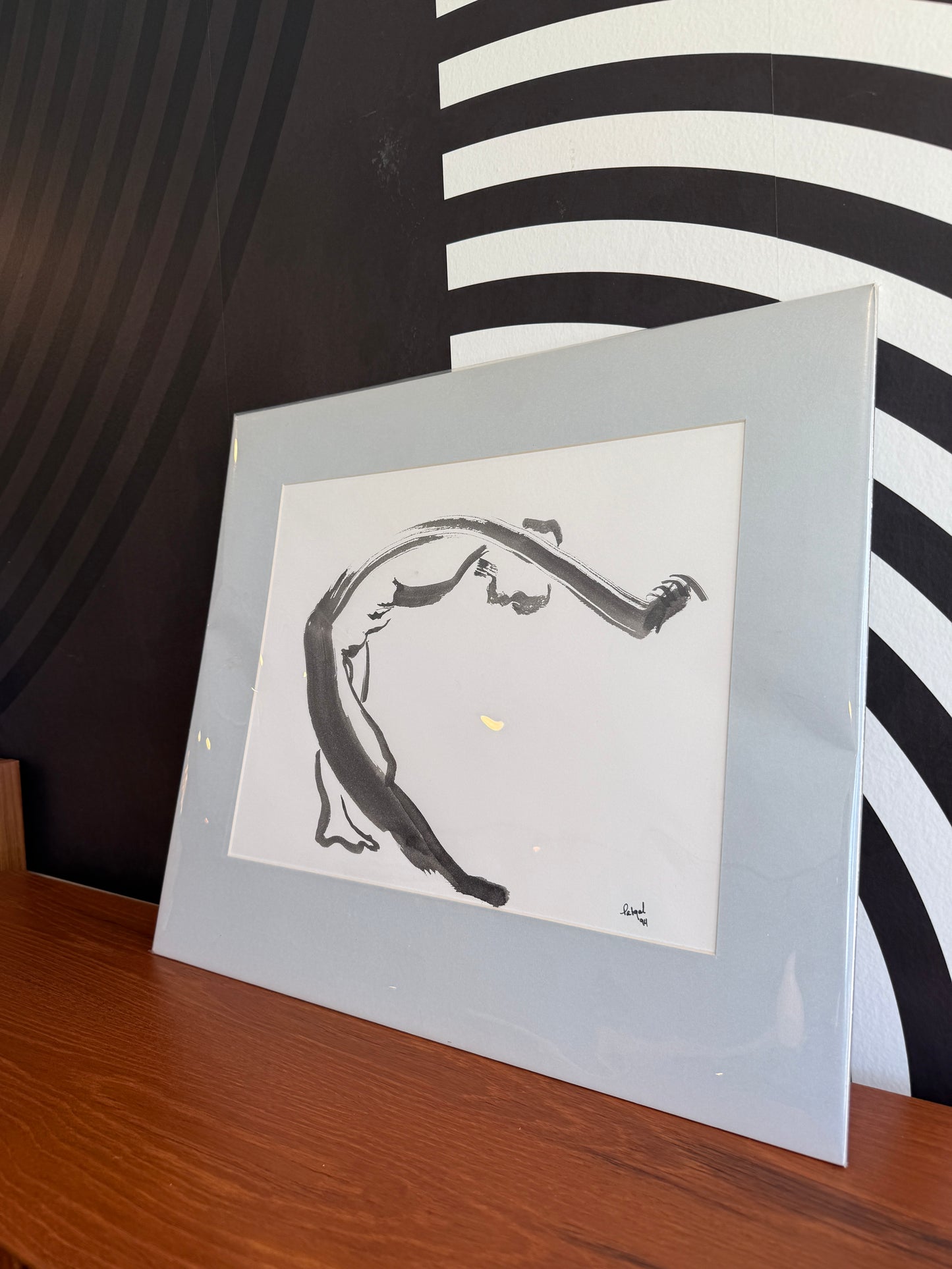 Abstract Ink Figure Study Art