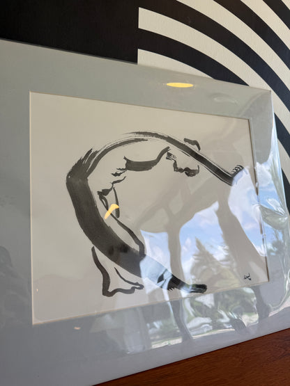 Abstract Ink Figure Study Art