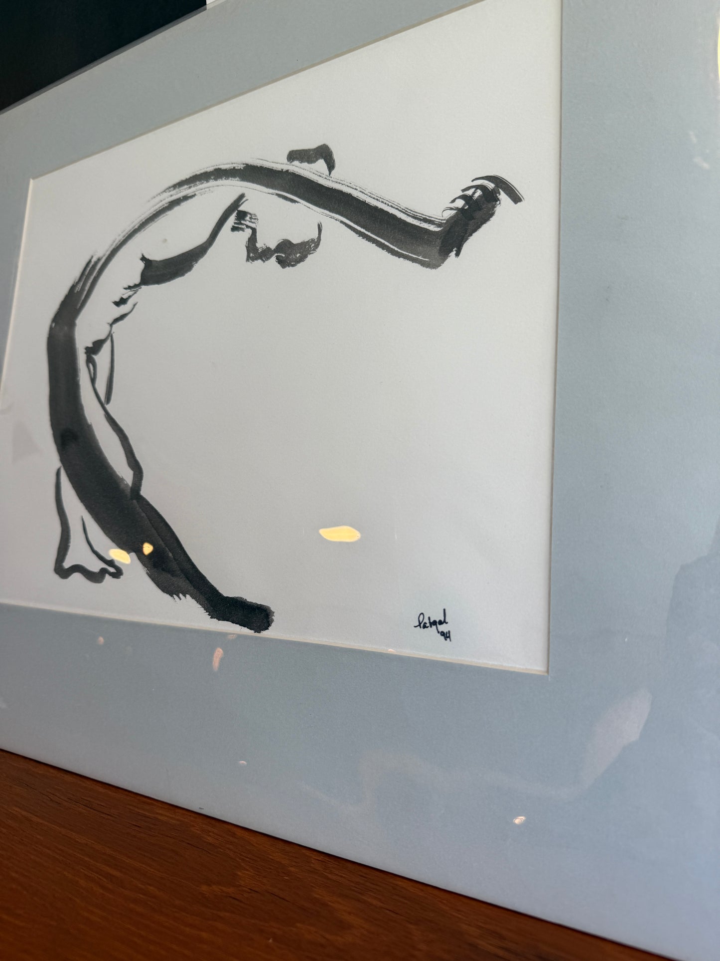 Abstract Ink Figure Study Art