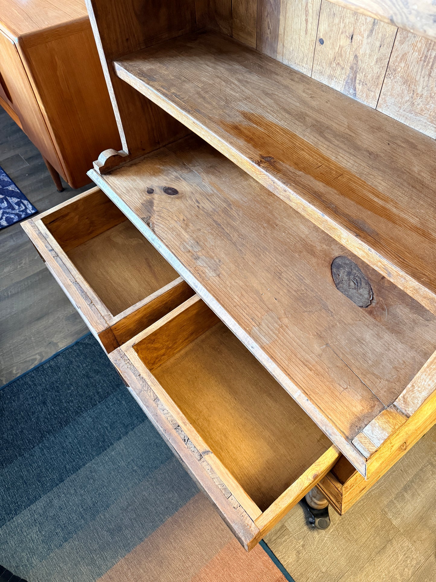 Primitive Mexican Pine Hutch