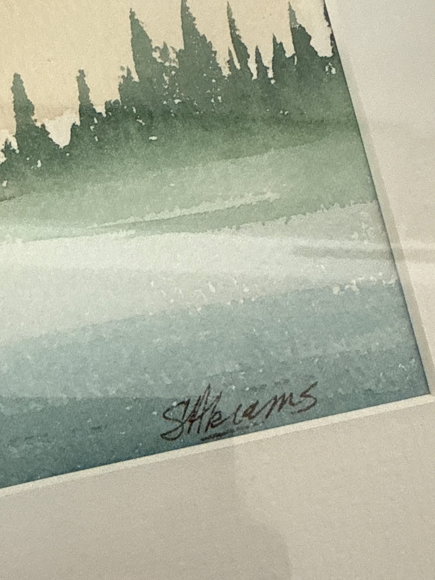 Framed Landscape Signed Artwork