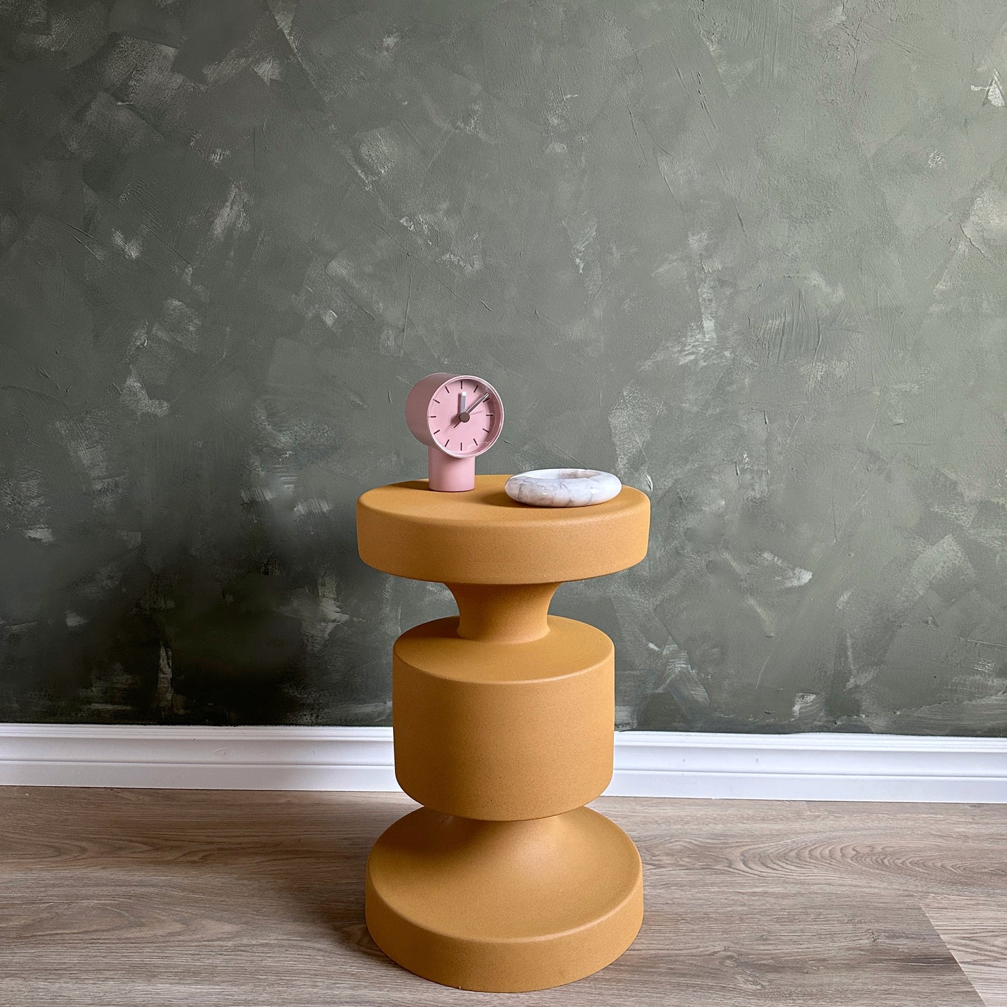 Mustard Metal Accent Table