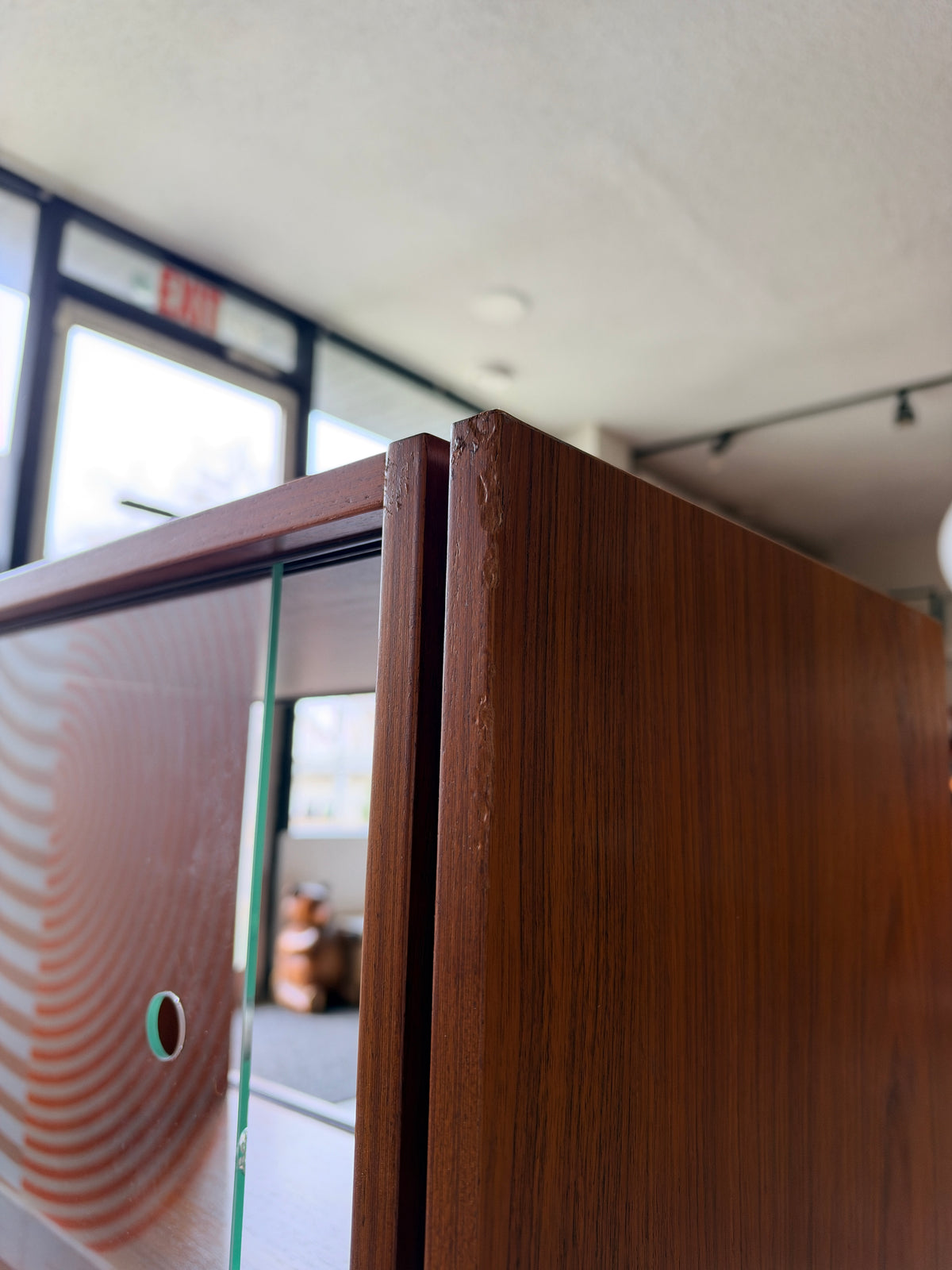 Vintage Extendable Teak Console Cabinet
