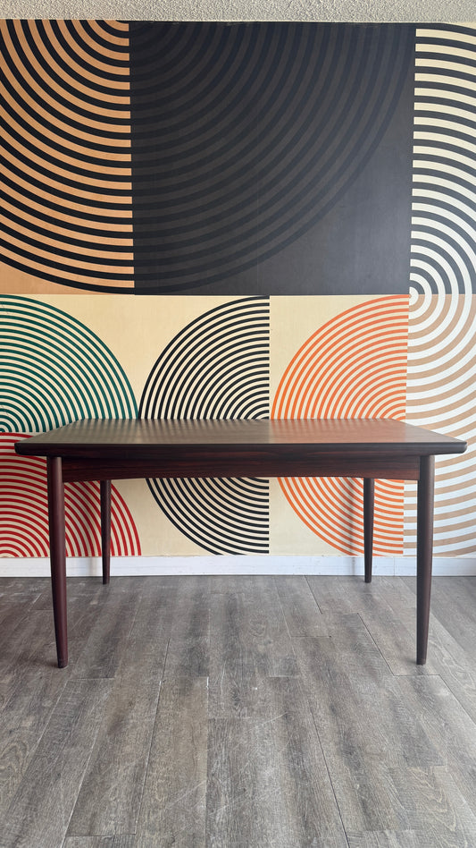 Danish Brazilian Rosewood Extension Dining Table by Skovby