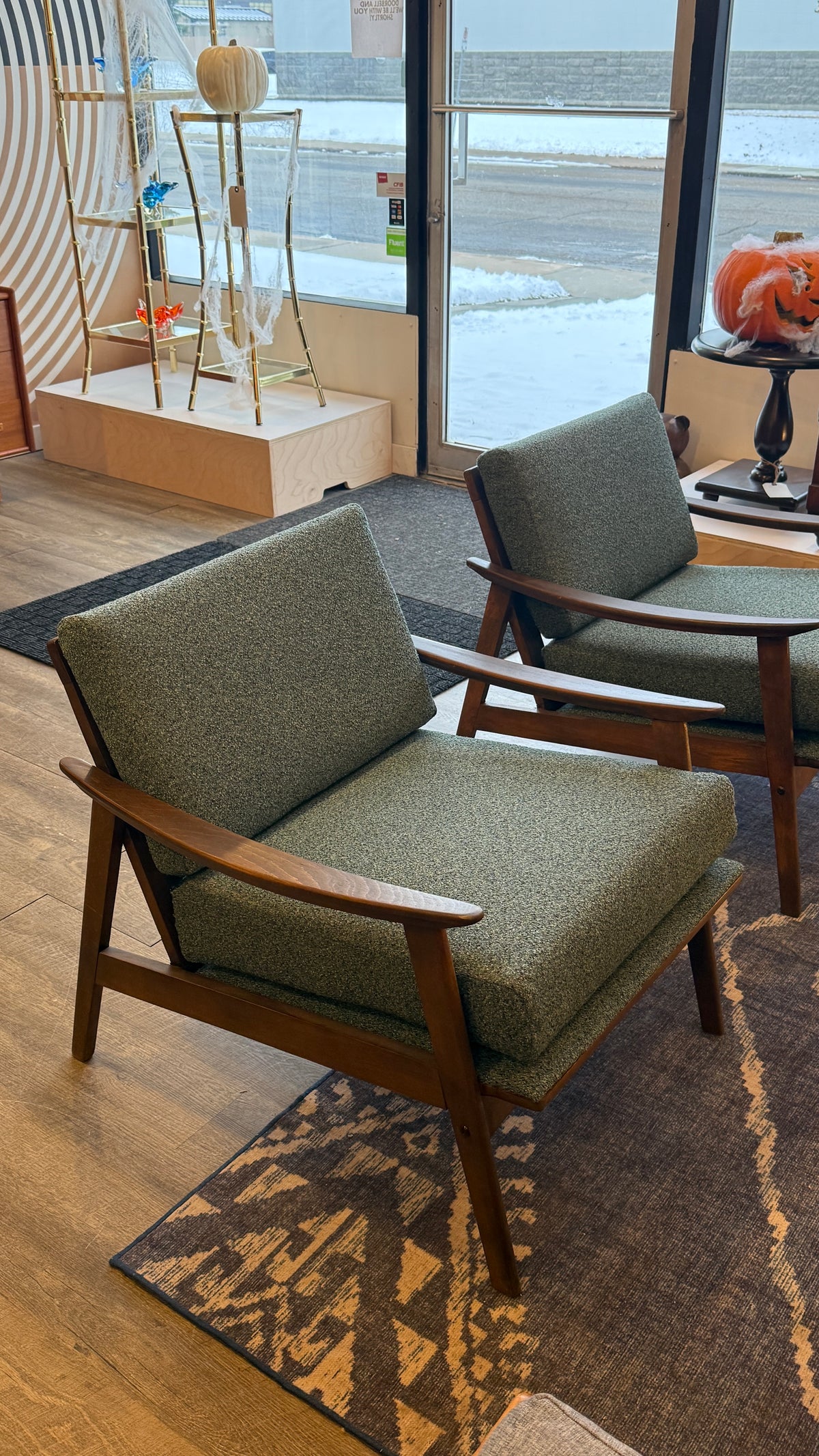 Vintage Mid-Century Modern Wood Lounge Chair