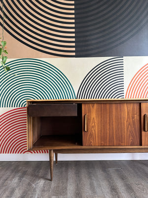 Vintage Deilcraft Walnut Sideboard