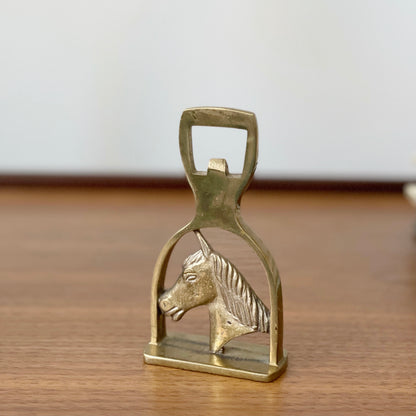 Vintage Brass Horse Bottle Opener