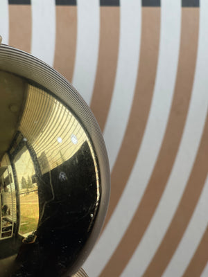 Vintage Stacked Brass Ball Table Lamp