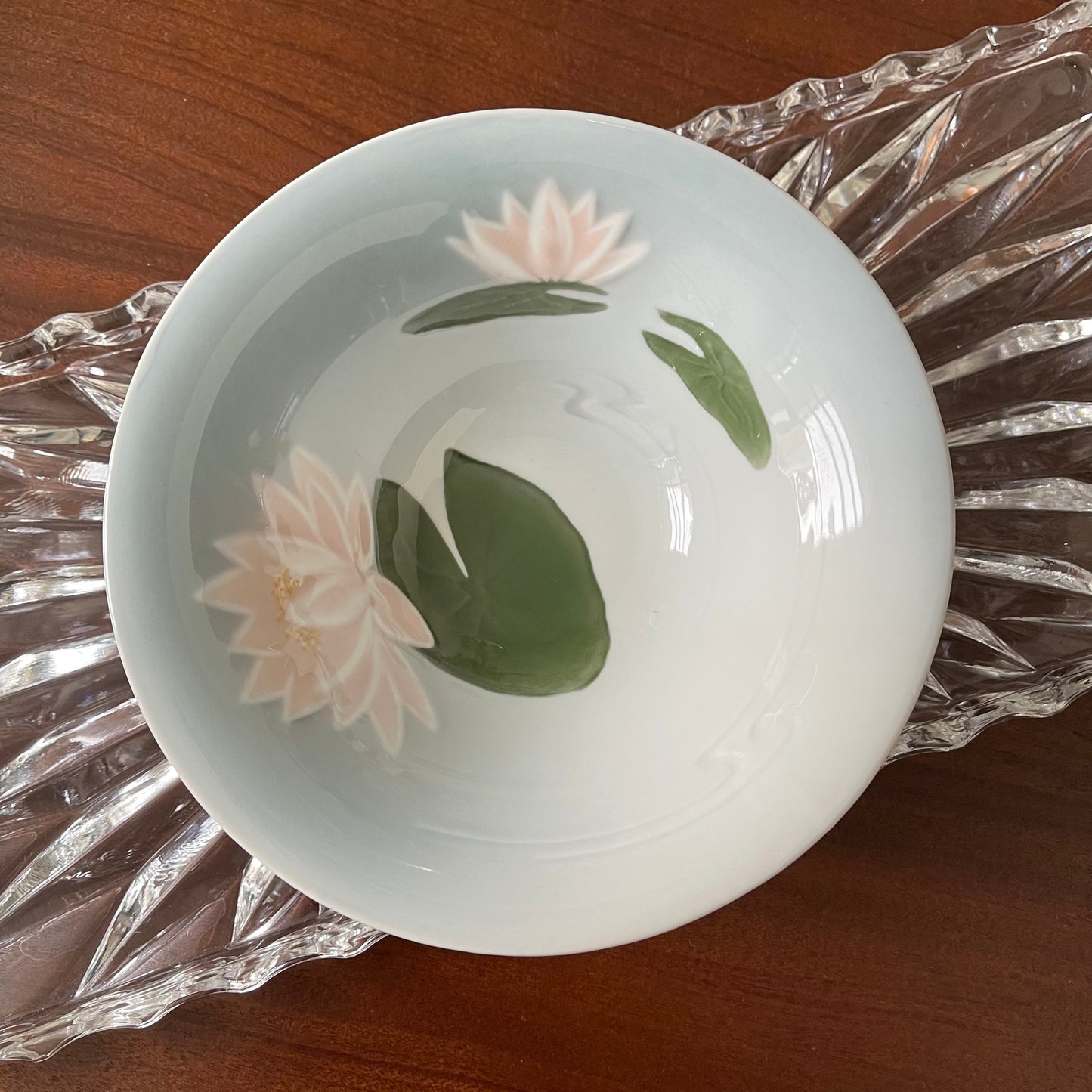 Vintage Bing and Grondahl Denmark Waterlilies Bowl #6415