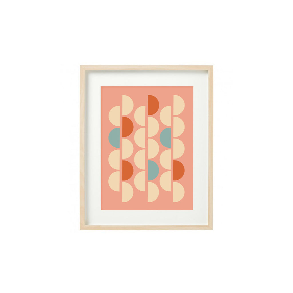 DD Studios’ Geometric Art Print - Coral Pink