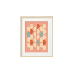 DD Studios’ Geometric Art Print - Coral Pink