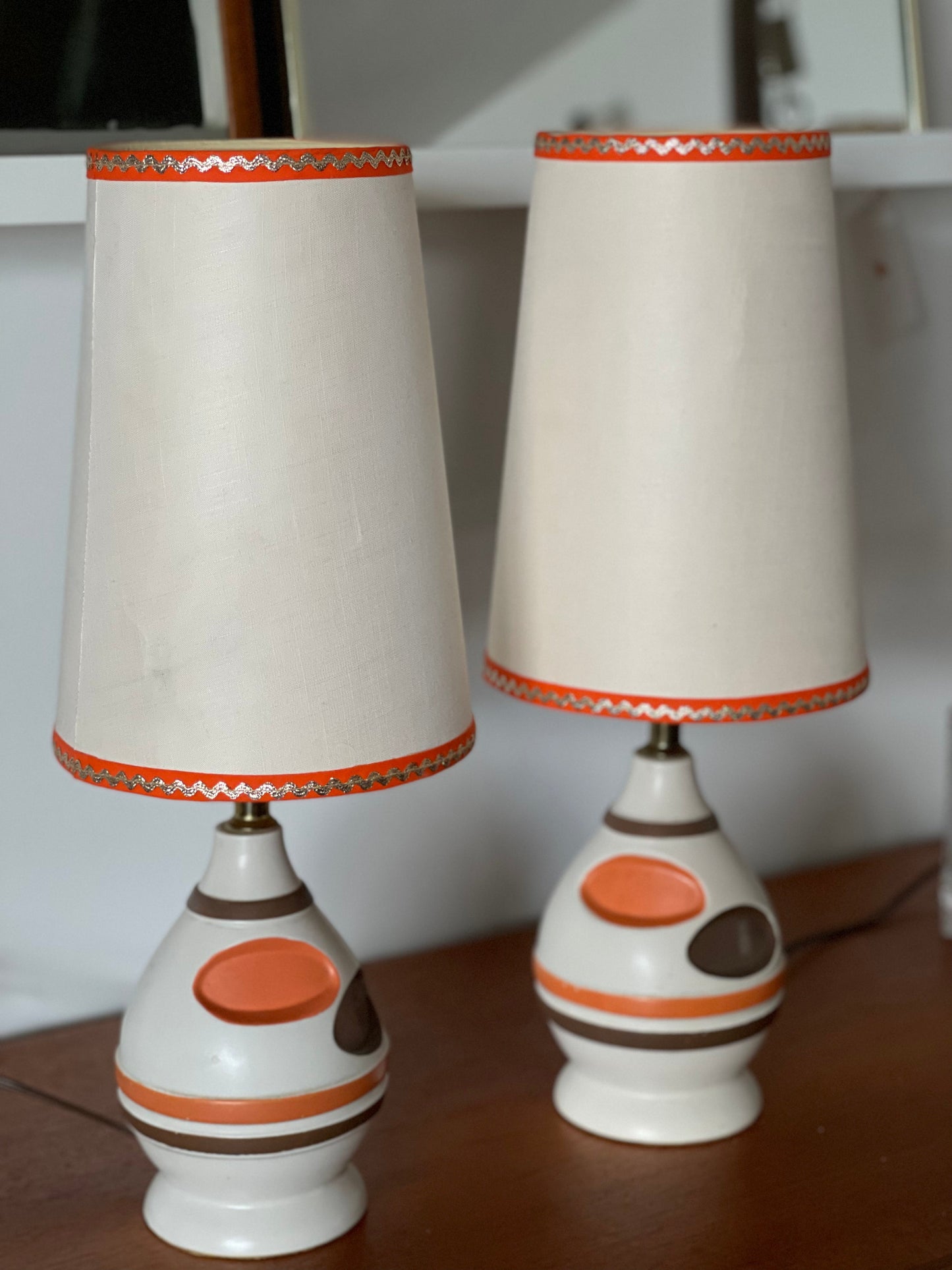 Pair of MCM Table Lamps