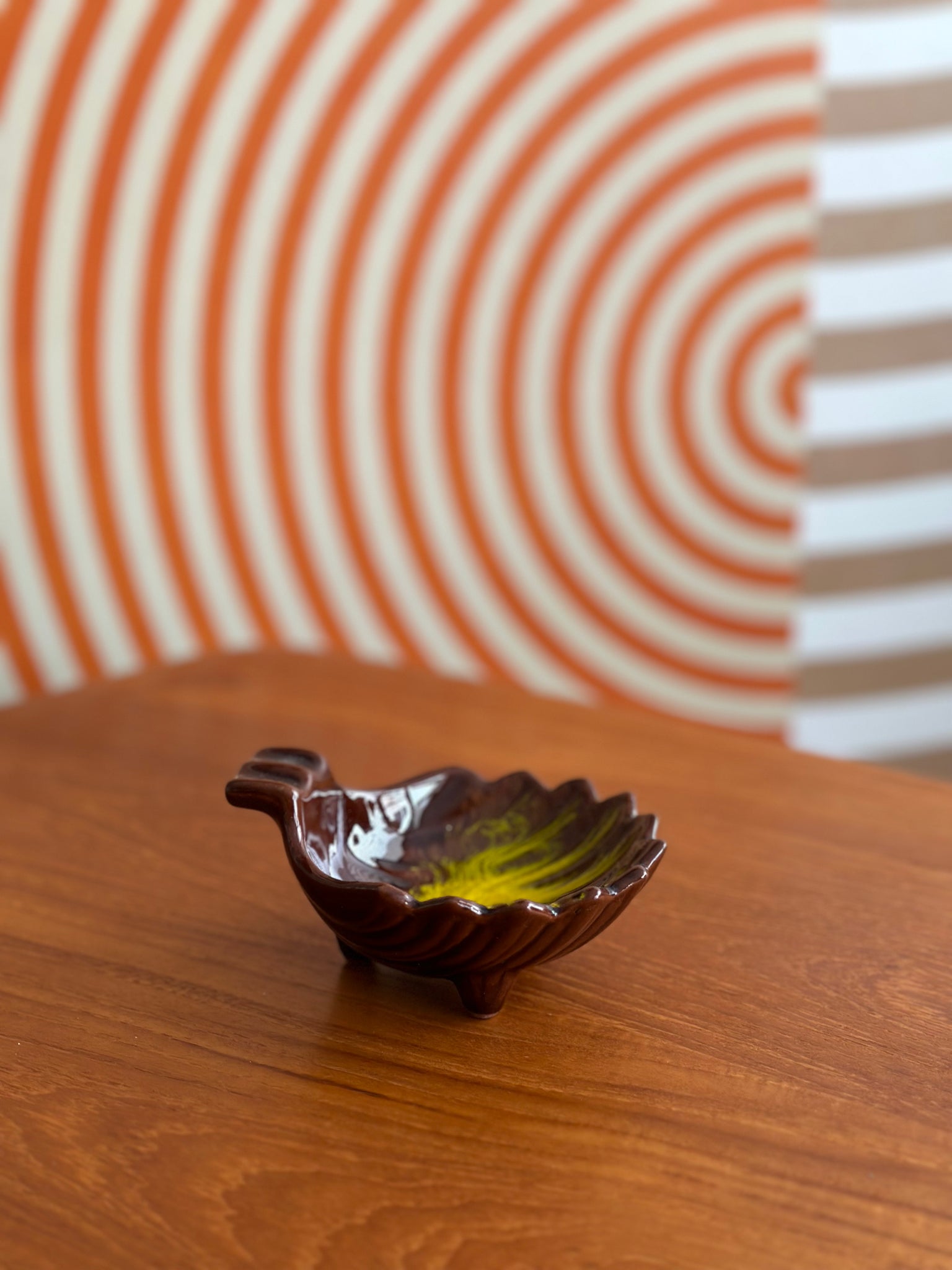 Vintage MCM Shell Shaped Ashtray