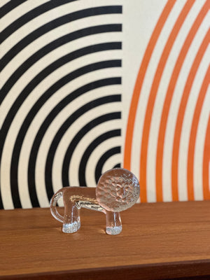 Vintage Lion Paperweight by Bertil Vallien for Kosta Boda
