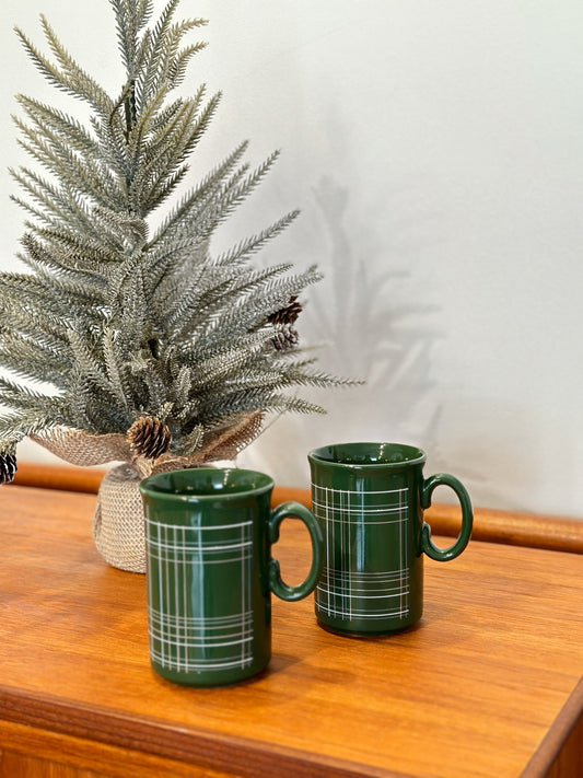 Vintage Green Mugs (Made in England