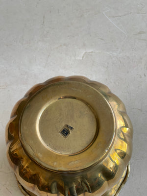 Vintage Brass Planter Pot #1