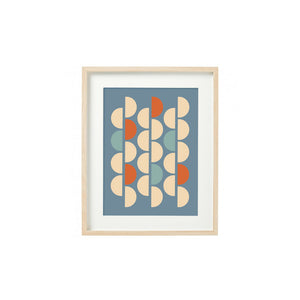 DD Studios’ Geometric Art Print - Stone Blue