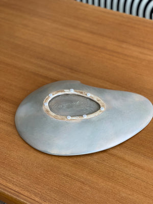 Large Organic Shaped Ceramic Plate