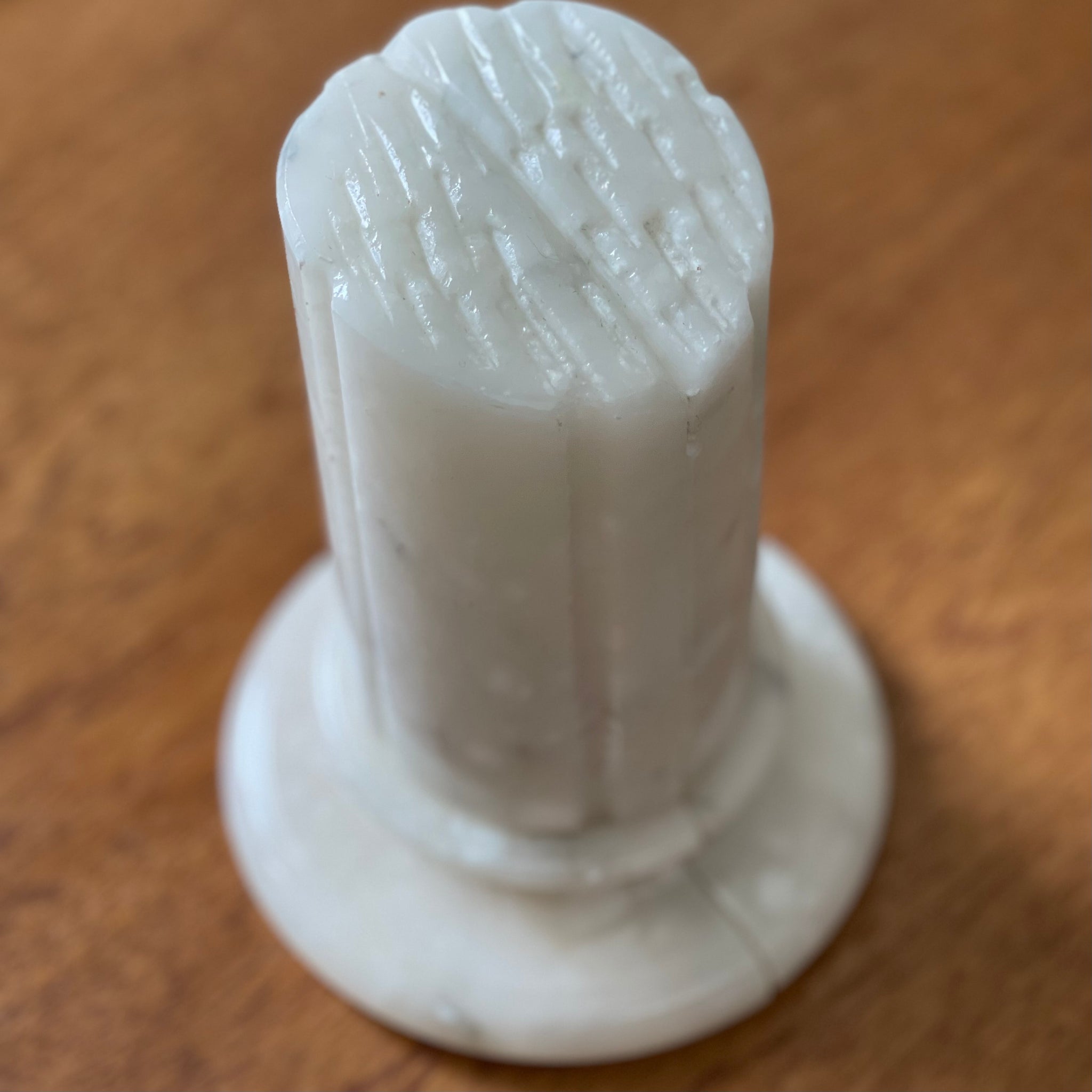 Vintage Alabaster Column Bookends