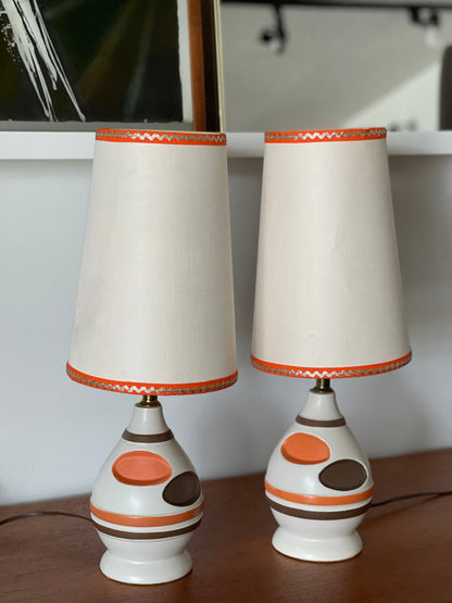 Pair of MCM Table Lamps
