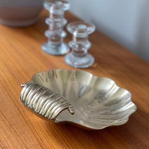 Vintage Brass Shell Catchall