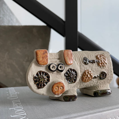Studio Pottery Piggy Bank