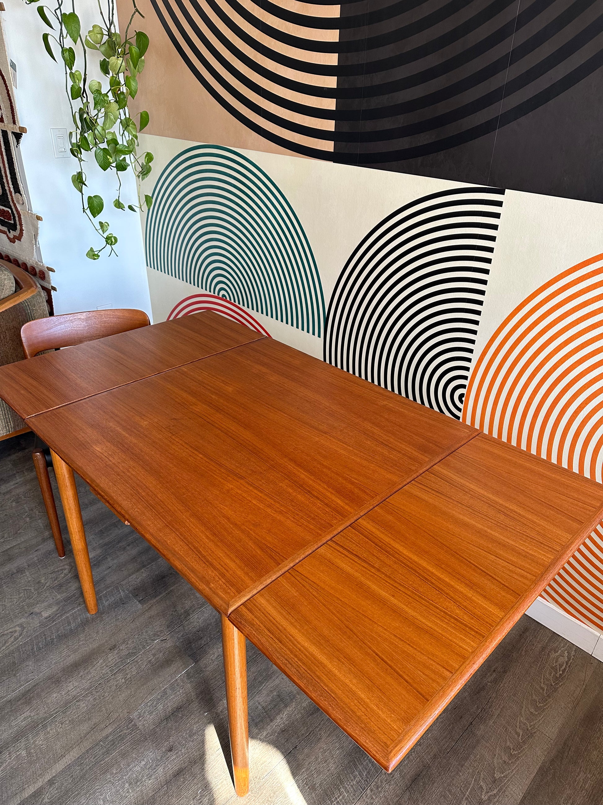 Antique teak deals dining table