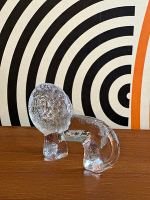 Vintage Lion Paperweight by Bertil Vallien for Kosta Boda